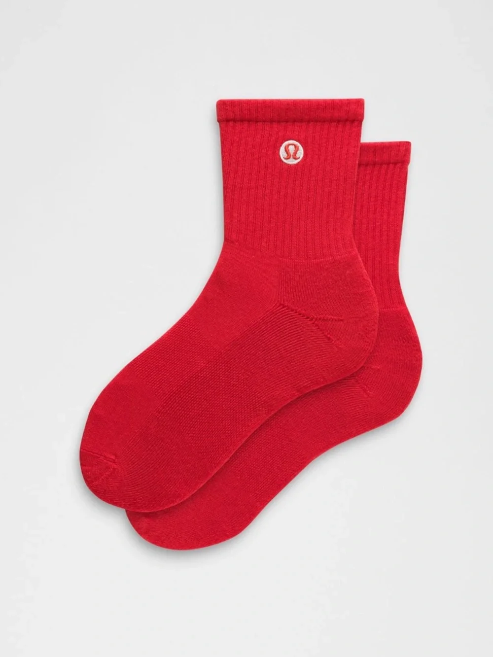 NWT Lululemon‎ Daily Essential Socks LU9CE6S Oxford Red Size Medium